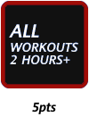 ALL WORKOUTS 2HR +