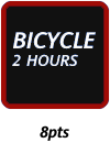 Bicycling 2 hours +